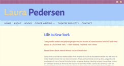 Desktop Screenshot of laurapedersenbooks.com